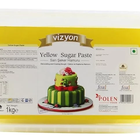 Sugar Paste Yellow / Vizyon / 1kg